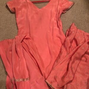 Beautiful Indian Pakistani churidar kameez silk